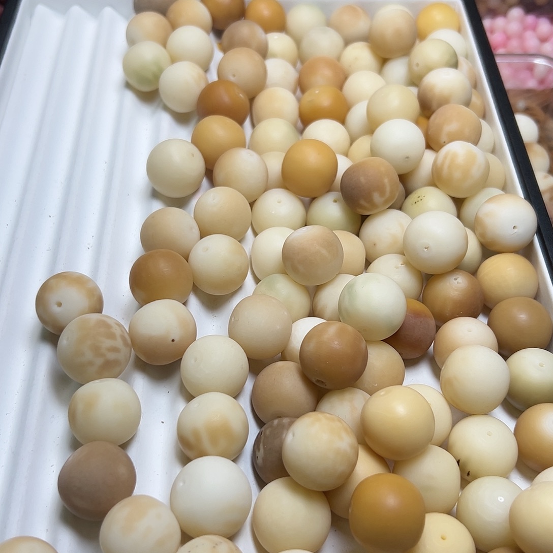 菩提根/象牙果吊坠卡24瑕疵粉瓜10颗