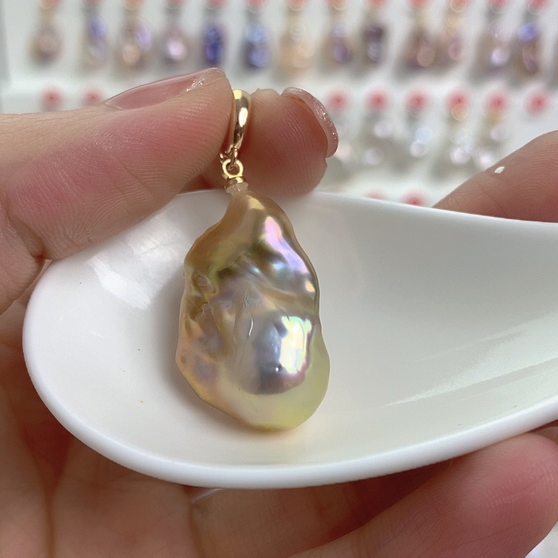 淡水珍珠颈饰银S925镶嵌