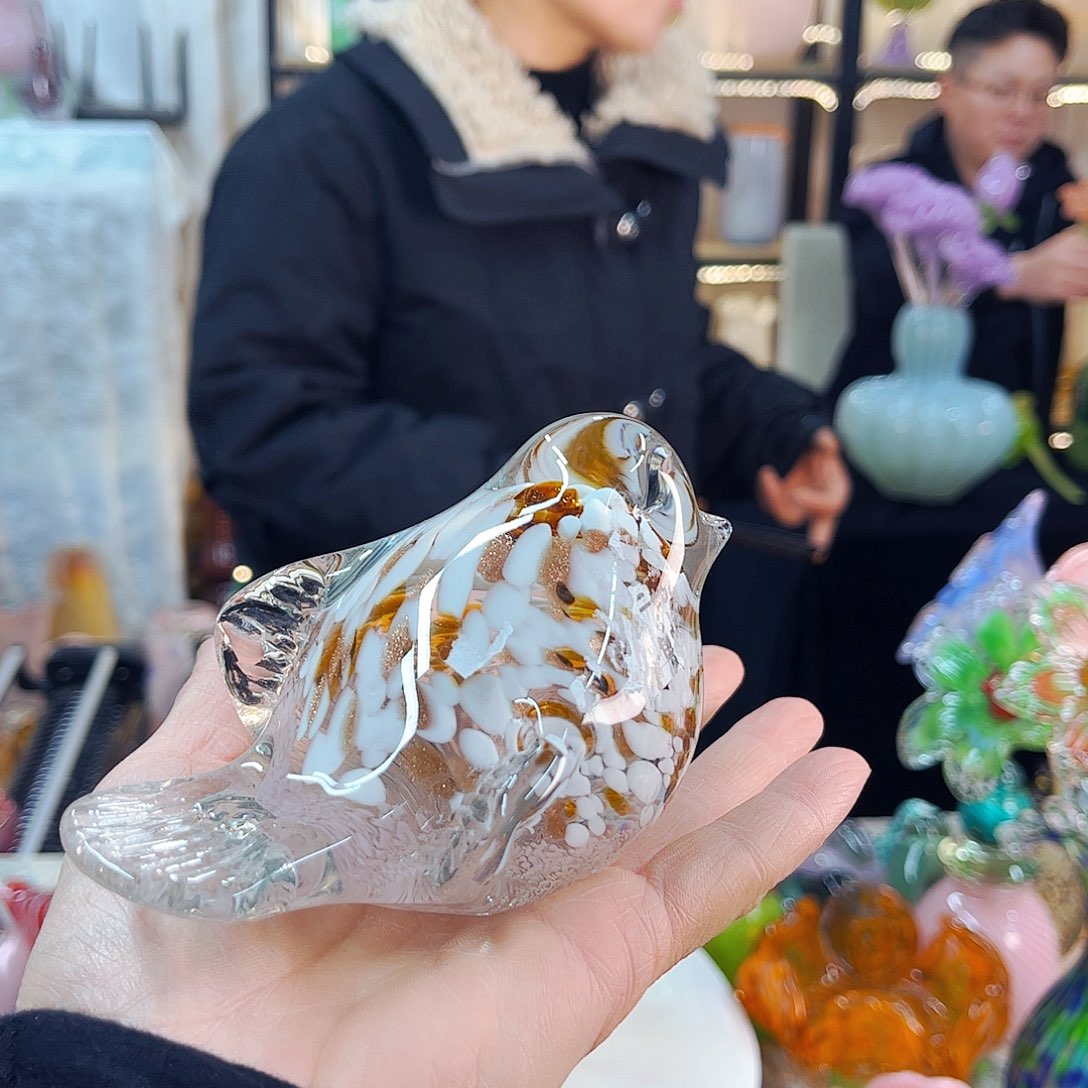 鸟 新年琉璃工艺品福利