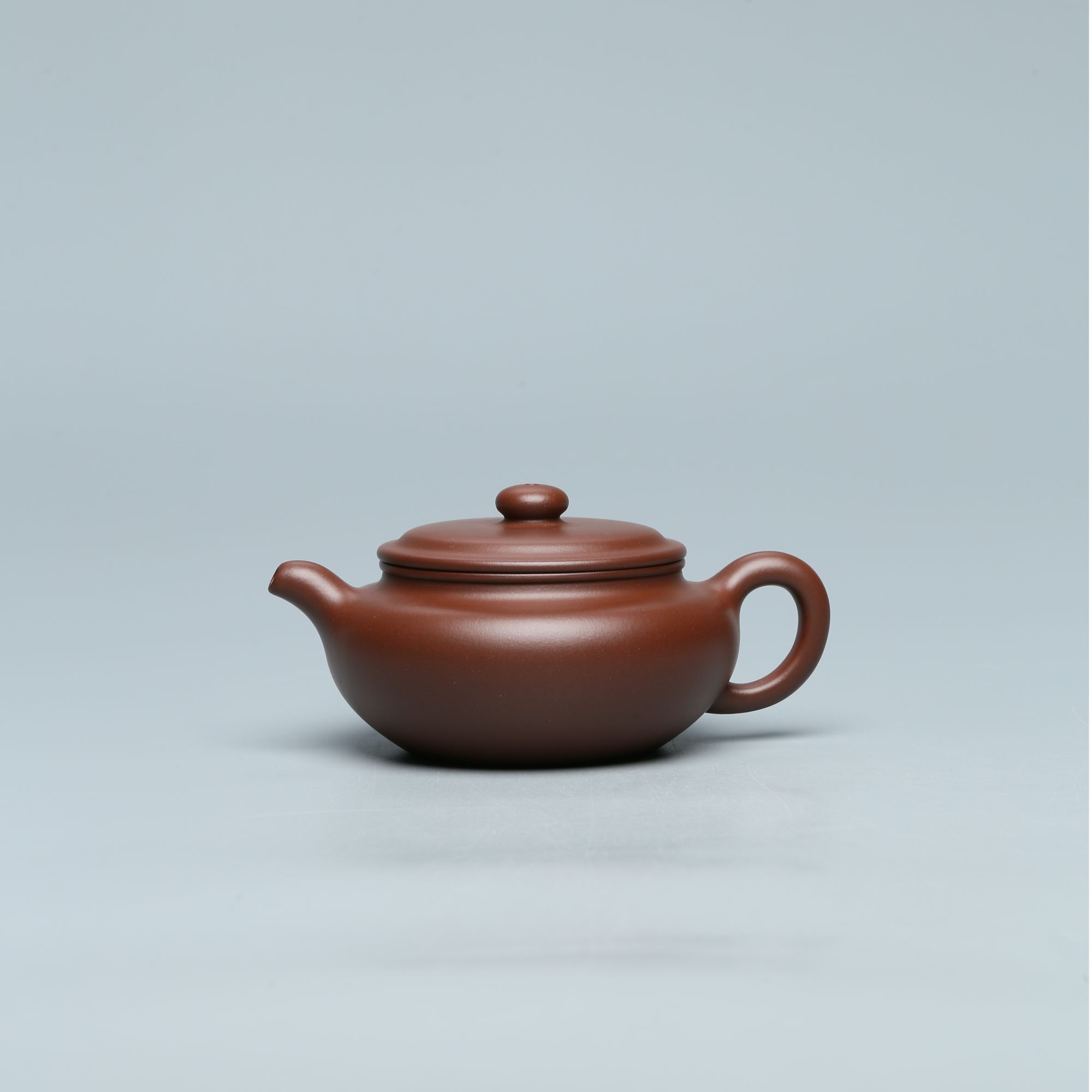 达观THX04【铁画轩】陶健 大口扁腹 四号井底槽清  240cc紫砂壶赏瓷