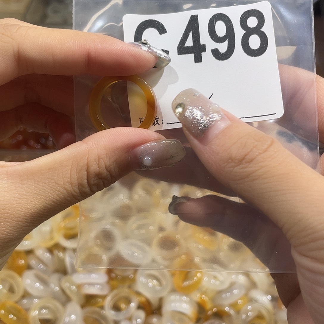 合金戒指玛瑙/玉髓498