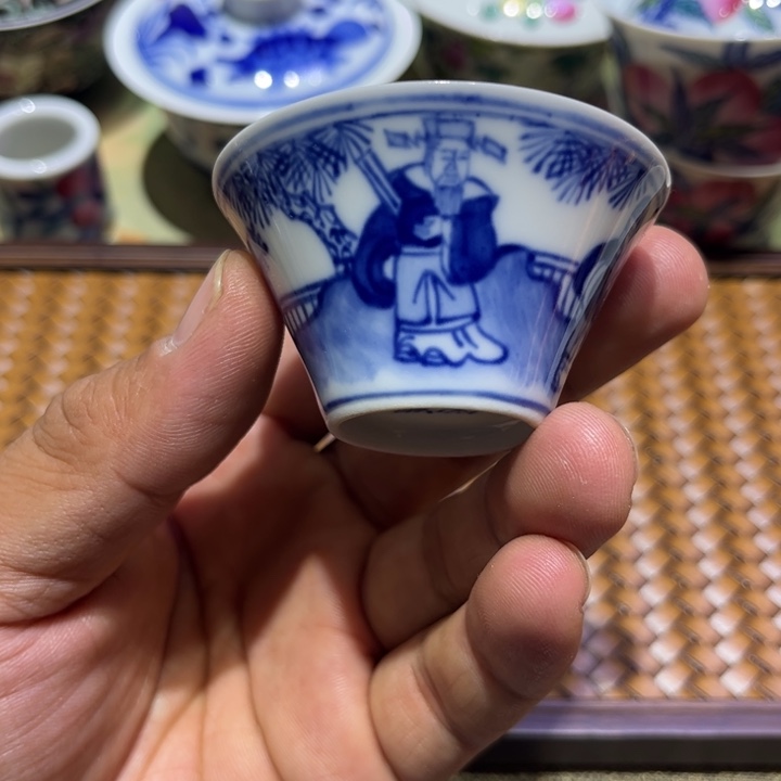 纯手绘精品盖碗杯