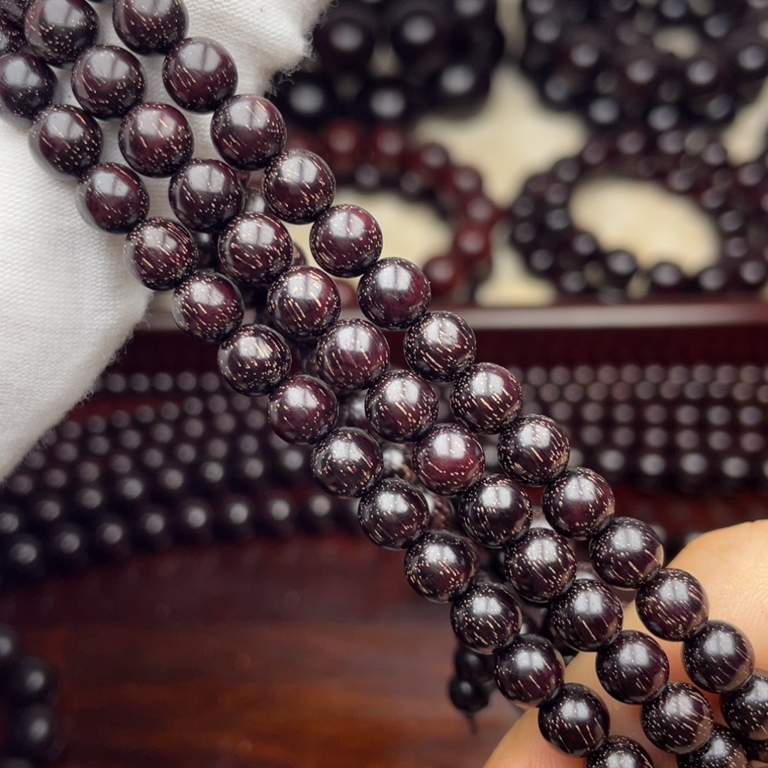 檀香紫檀（小叶紫檀）0.6爆满金星