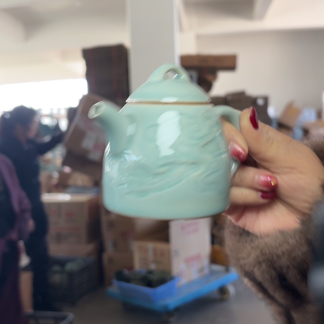 龙泉云间青瓷小米茶器