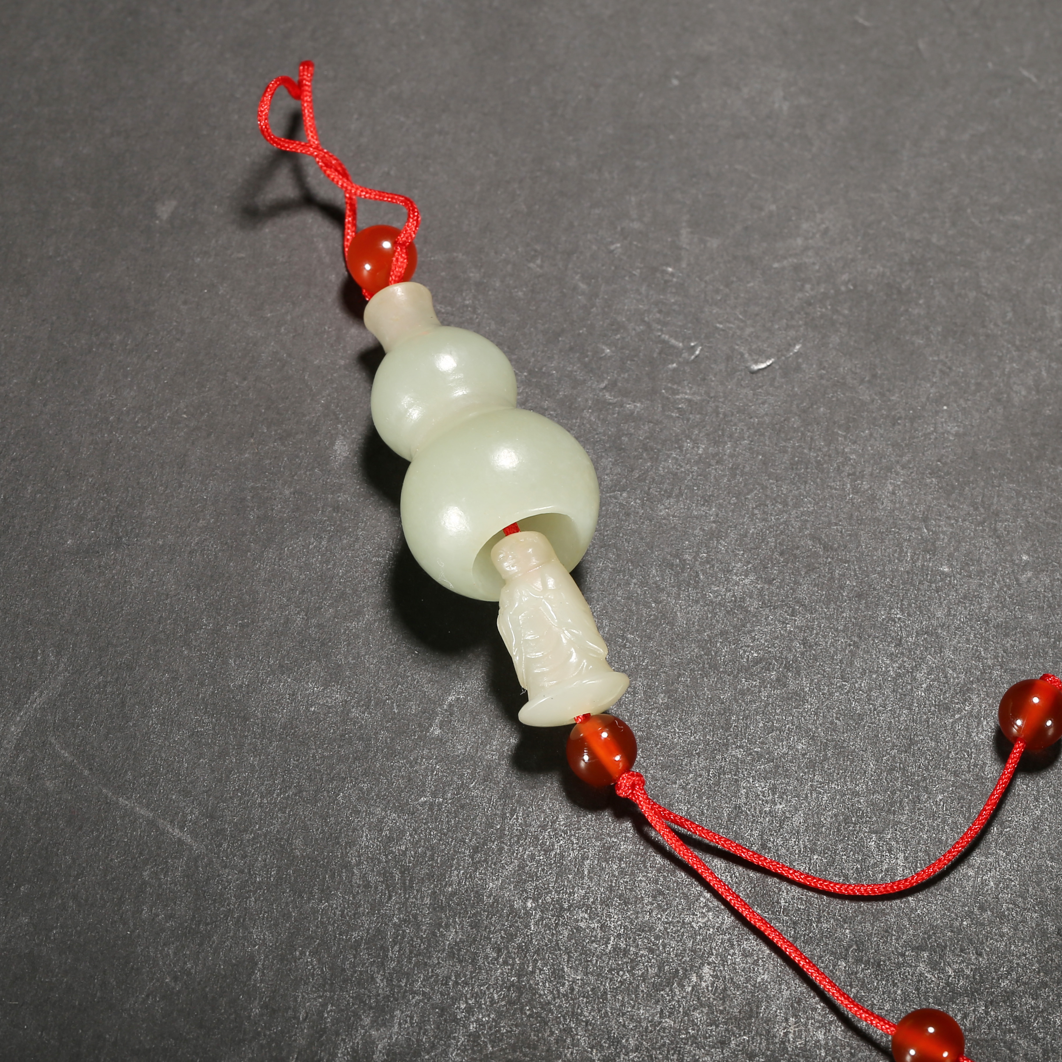 清代*心中有佛玉吊坠/09LB2573/和田玉【北京文博】