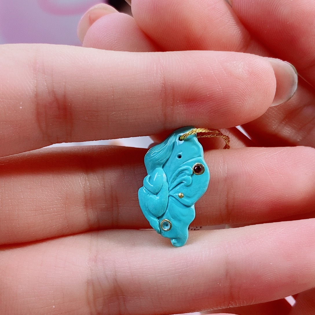 未镶嵌绿松石珠宝奇石