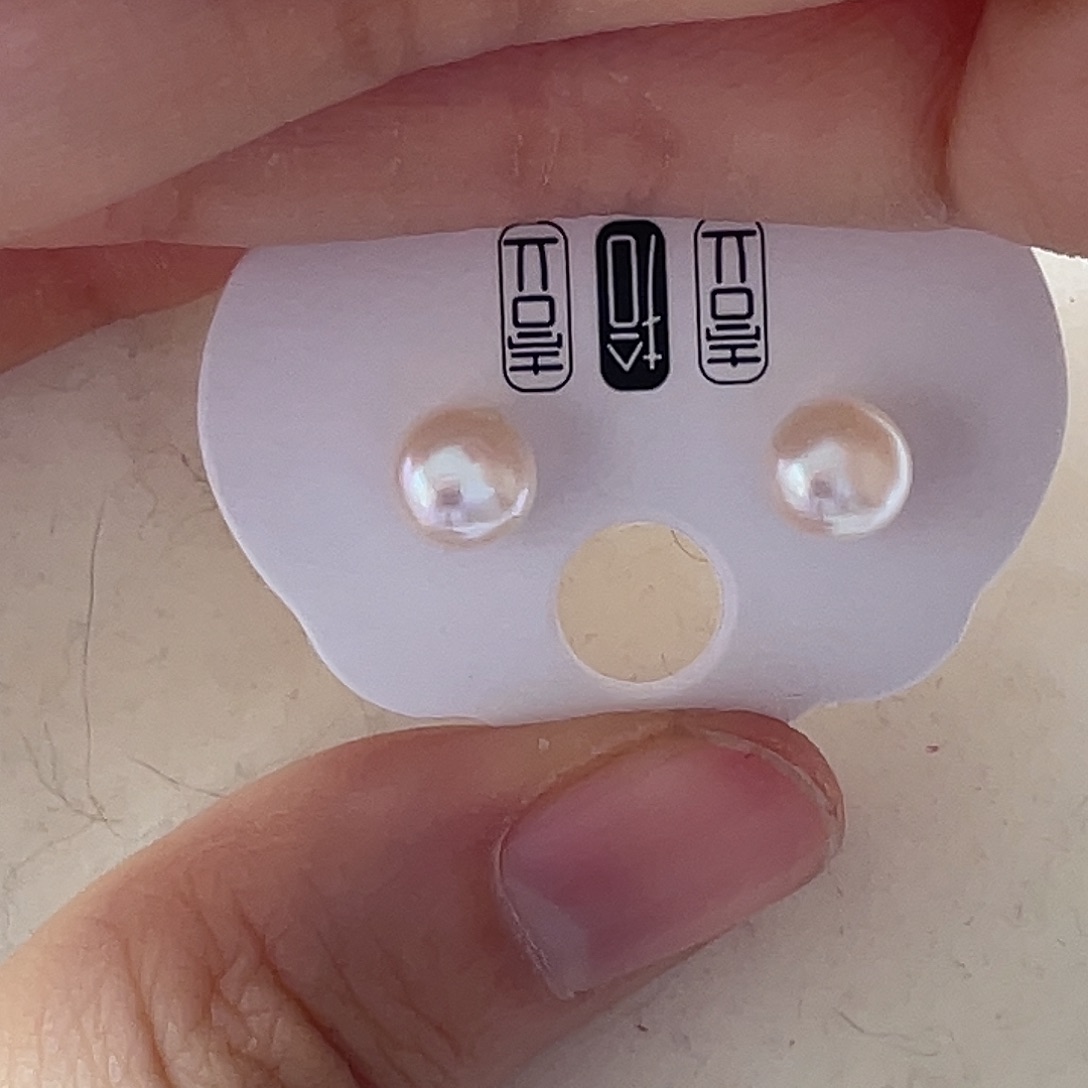 淡水珍珠耳饰银S925镶嵌