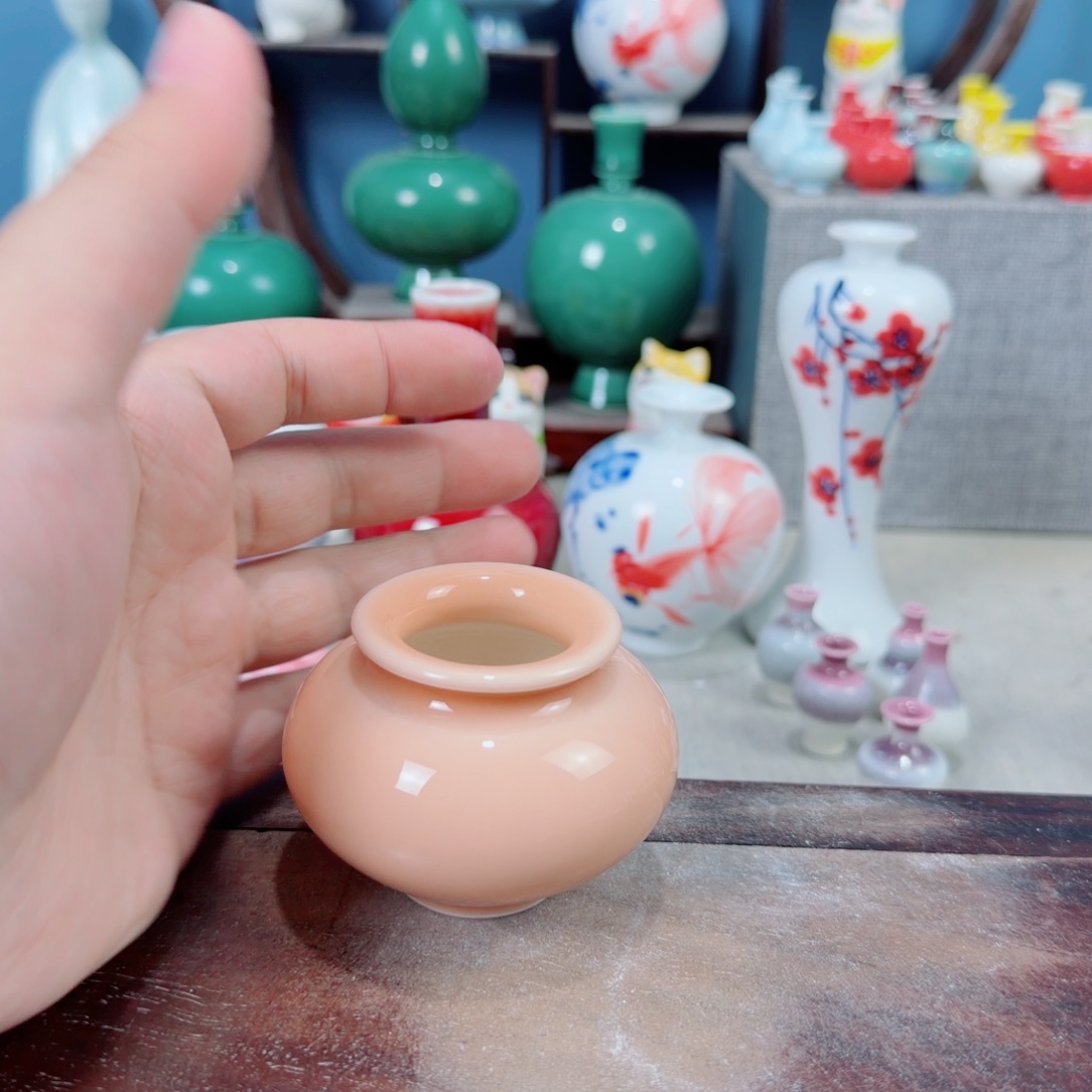 陶瓷手工小花器摆件