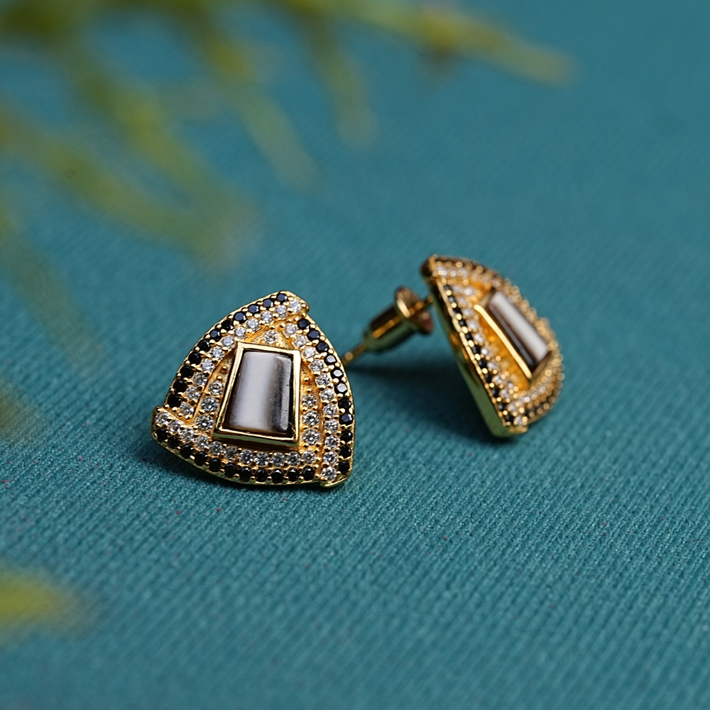 925银耳饰 925银豪镶耳钉耳饰E010多样性发一件