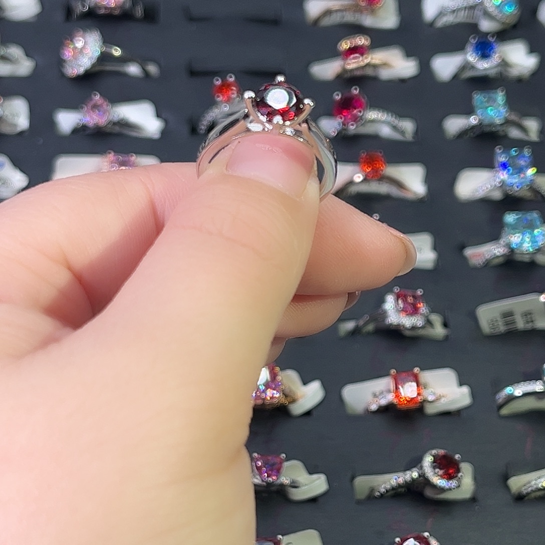 莫桑石非金属SH K白朱砂痣血红一卡-20