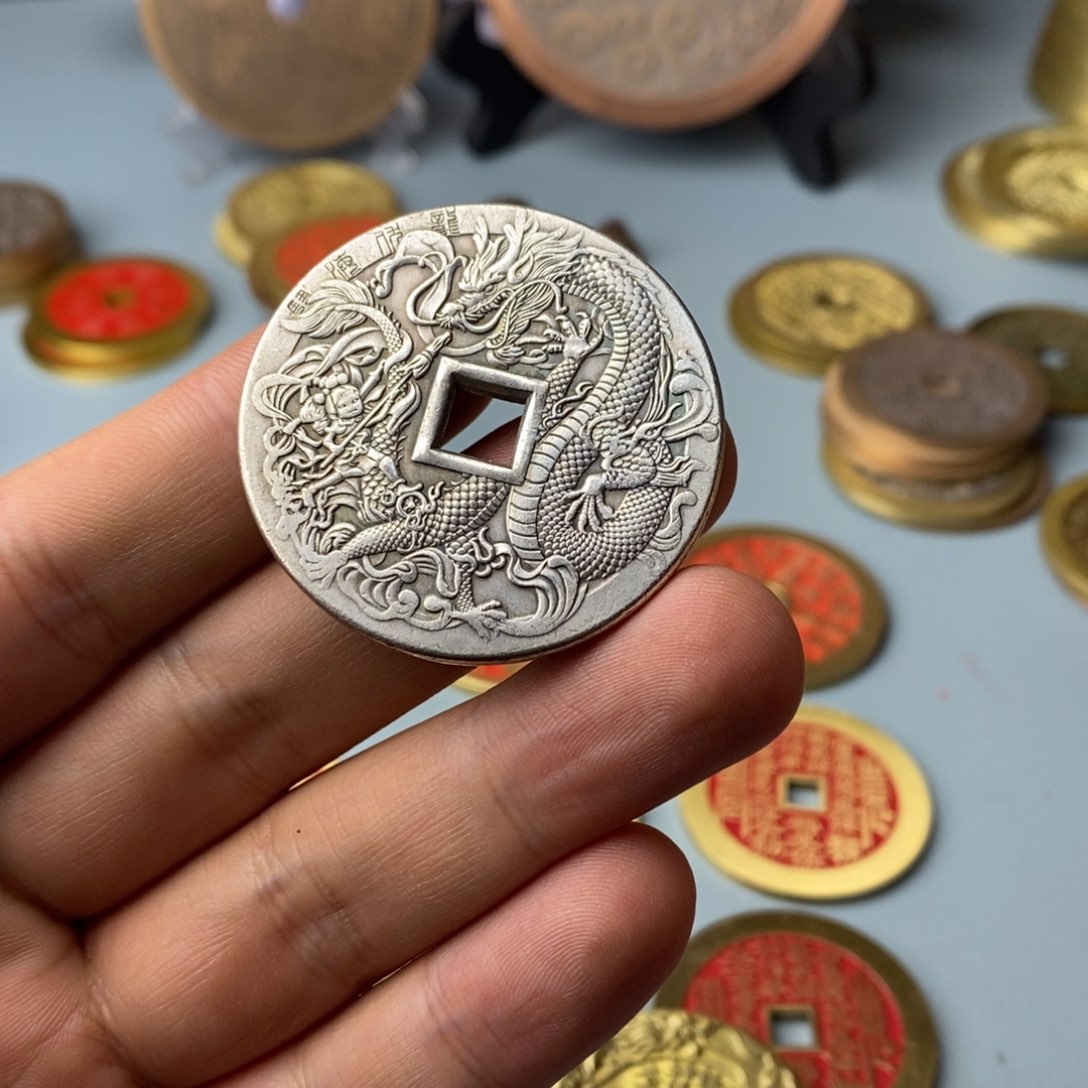 铜现代仿制工艺文创铜币 