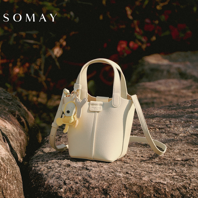 菜篮子水桶包包女款爆款2025新款百搭气质单肩斜挎包通勤手提女包