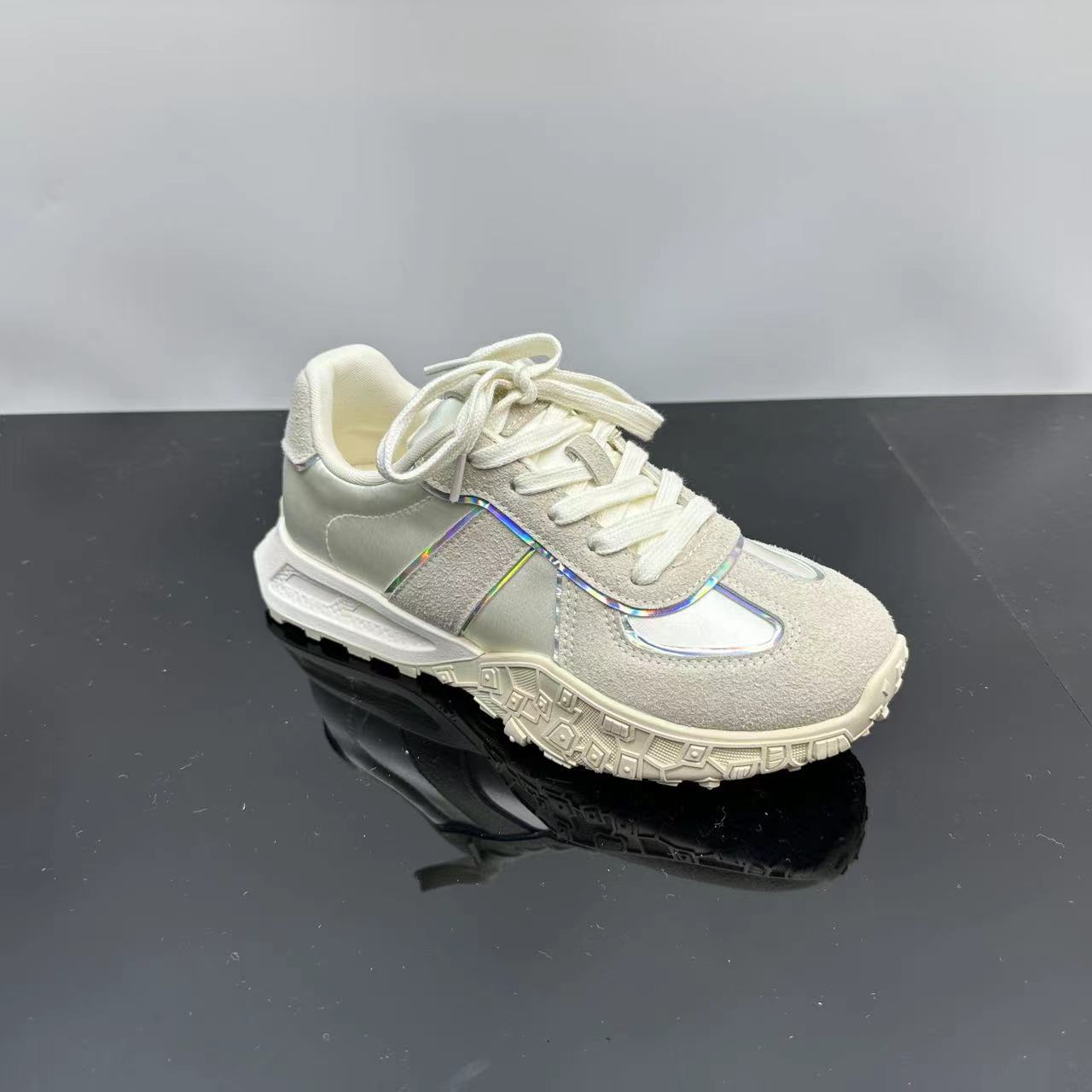 冬季新品冷粘工艺时尚休闲鞋软底德训鞋圆头阿甘鞋 X 检 503