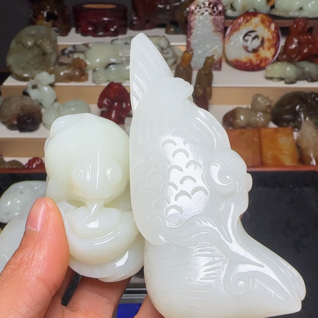 西***山和田玉未镶嵌挂件