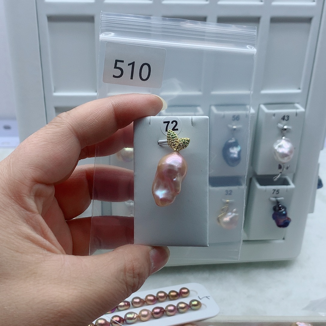 吊坠(不含链)合金淡水珍珠