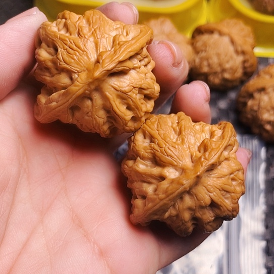 文玩核桃43尺佛度一对