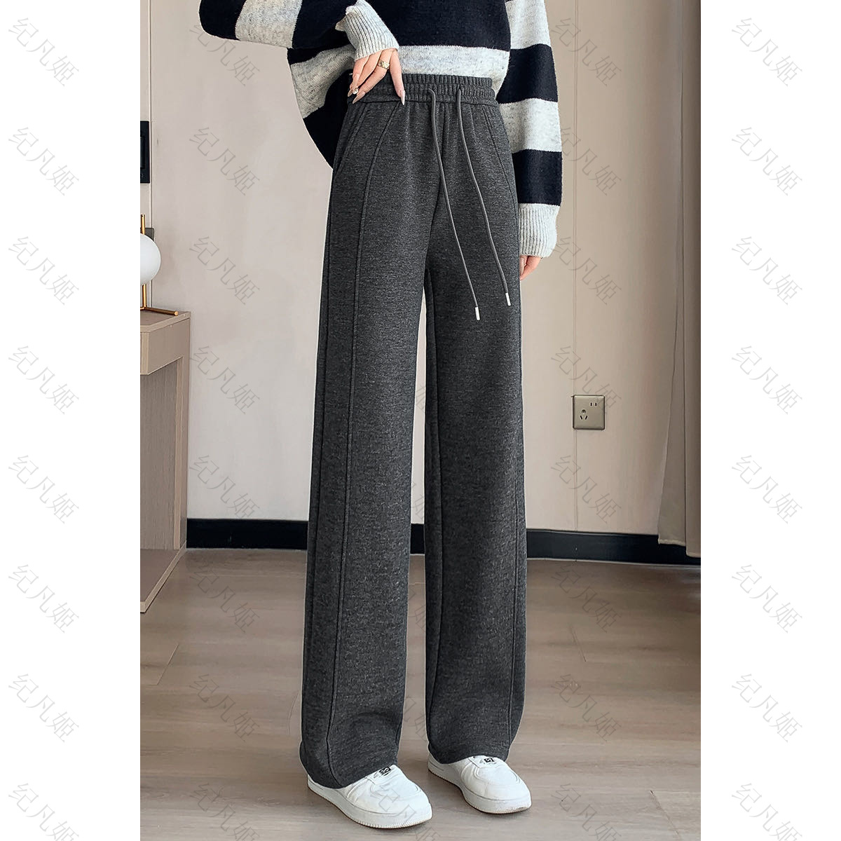 纪凡姬/8860-【重磅推荐】春款版型超好穿显瘦休闲直筒裤