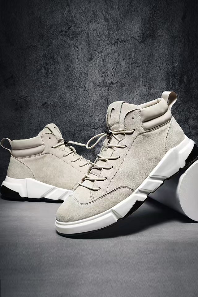 米莱男鞋休闲风工装靴马丁靴韩版休闲鞋