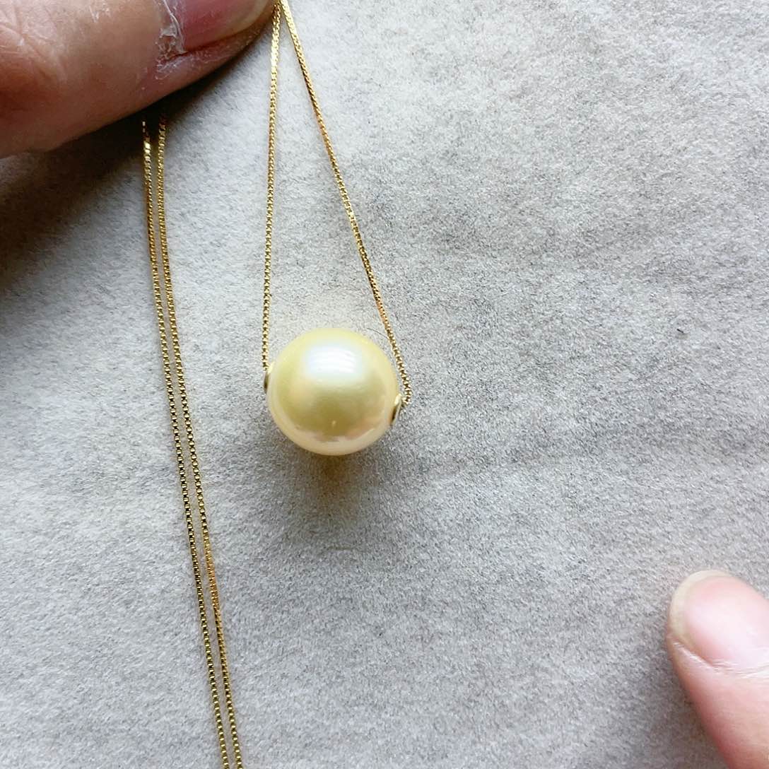 海水珍珠颈饰银S925镶嵌