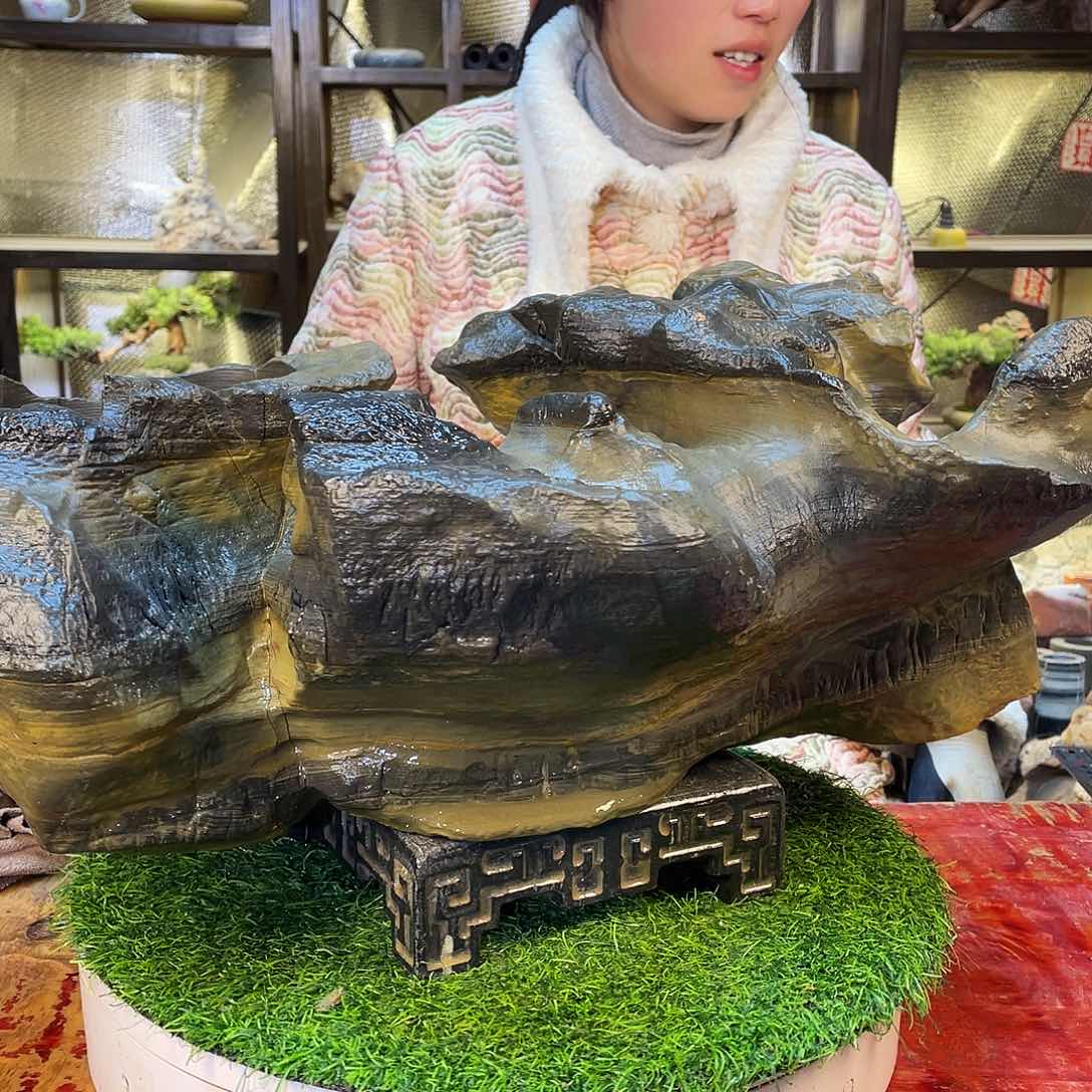 红陶电****界灵壁石花盆