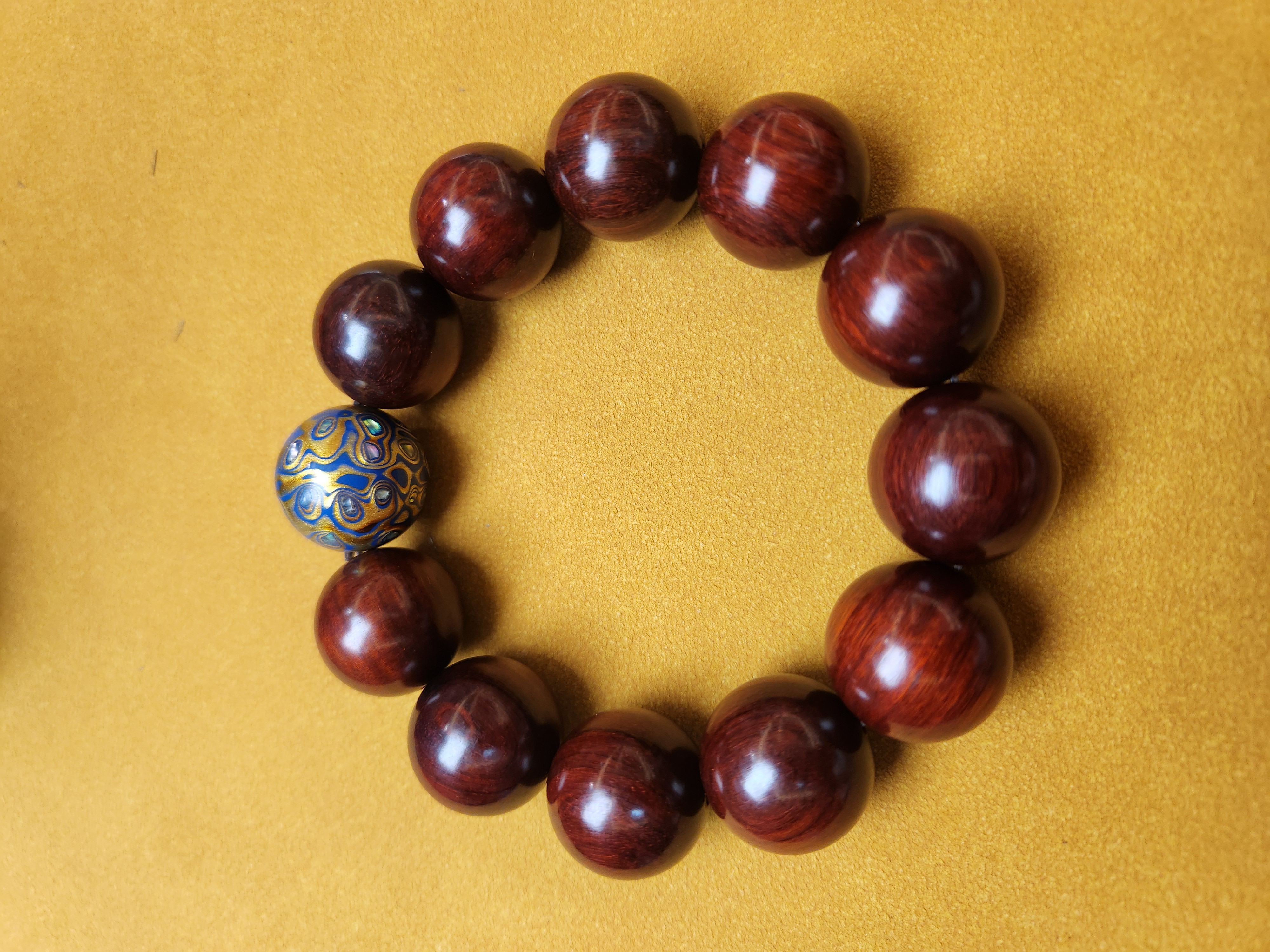 印度小叶紫檀2.0拆房老泥料沉水级手串