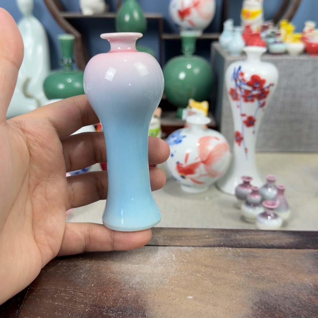 陶瓷手工小花器摆件