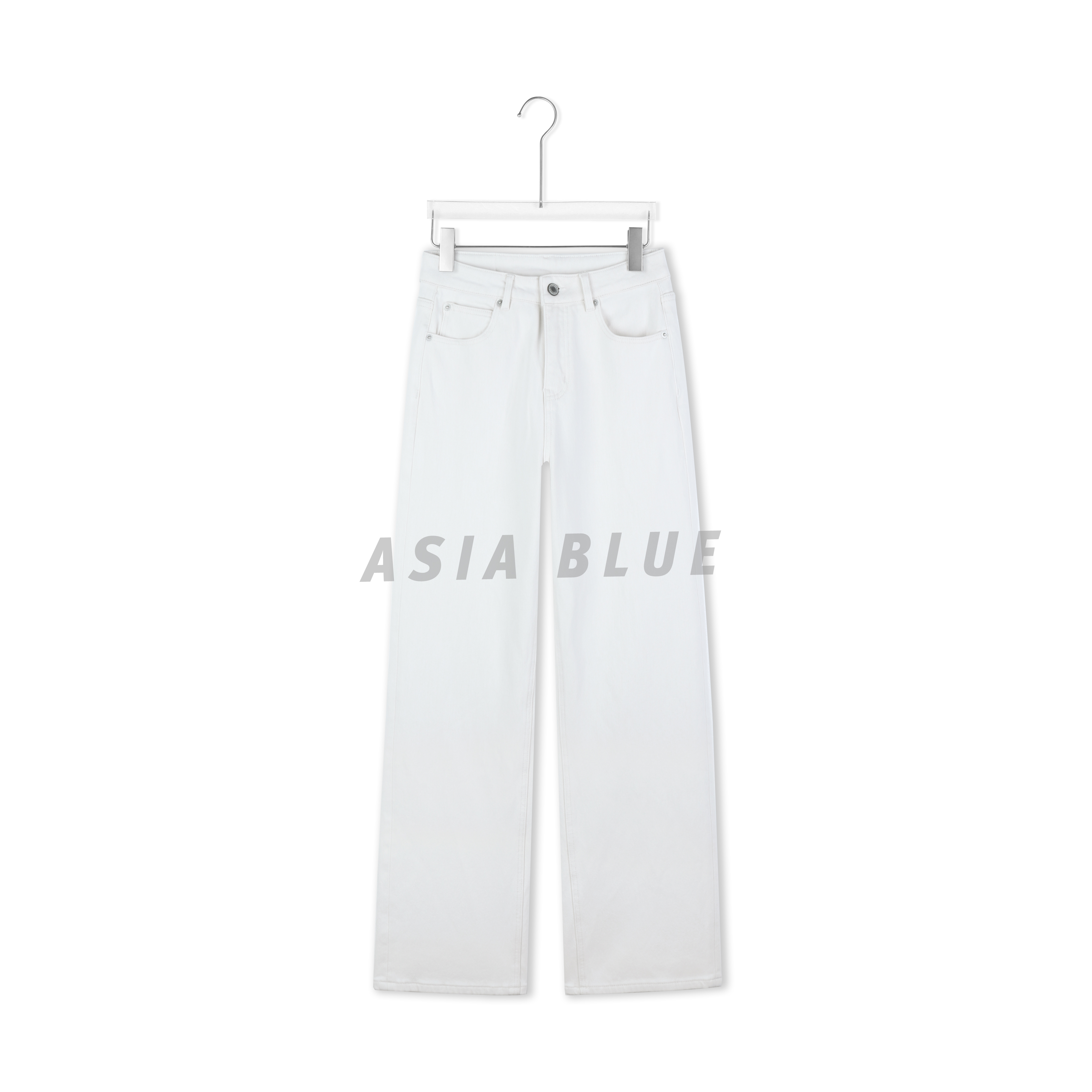 【ASIA BLUE】· 云川 ·冬款微弹遮胯显瘦加绒直筒牛仔裤YW60060