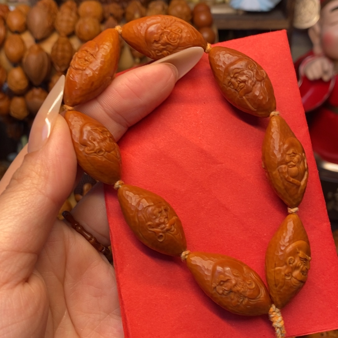 手串/手链橄榄核二花半手十八罗汉