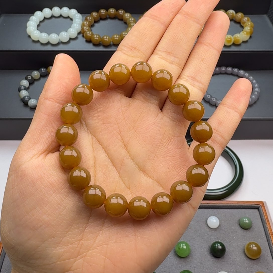 和田玉手串未镶嵌