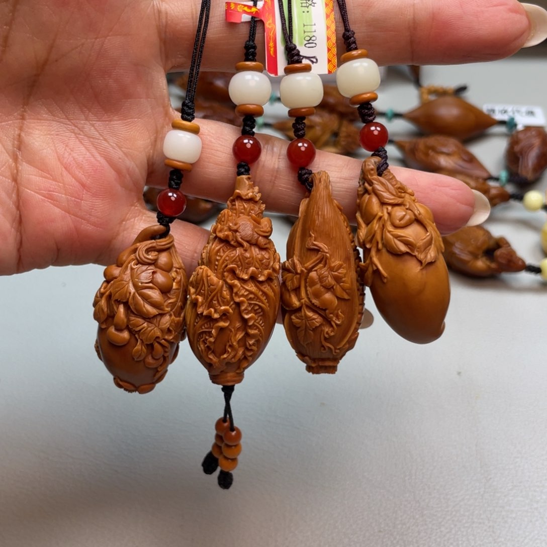 橄榄核吊坠植物单子单颗价