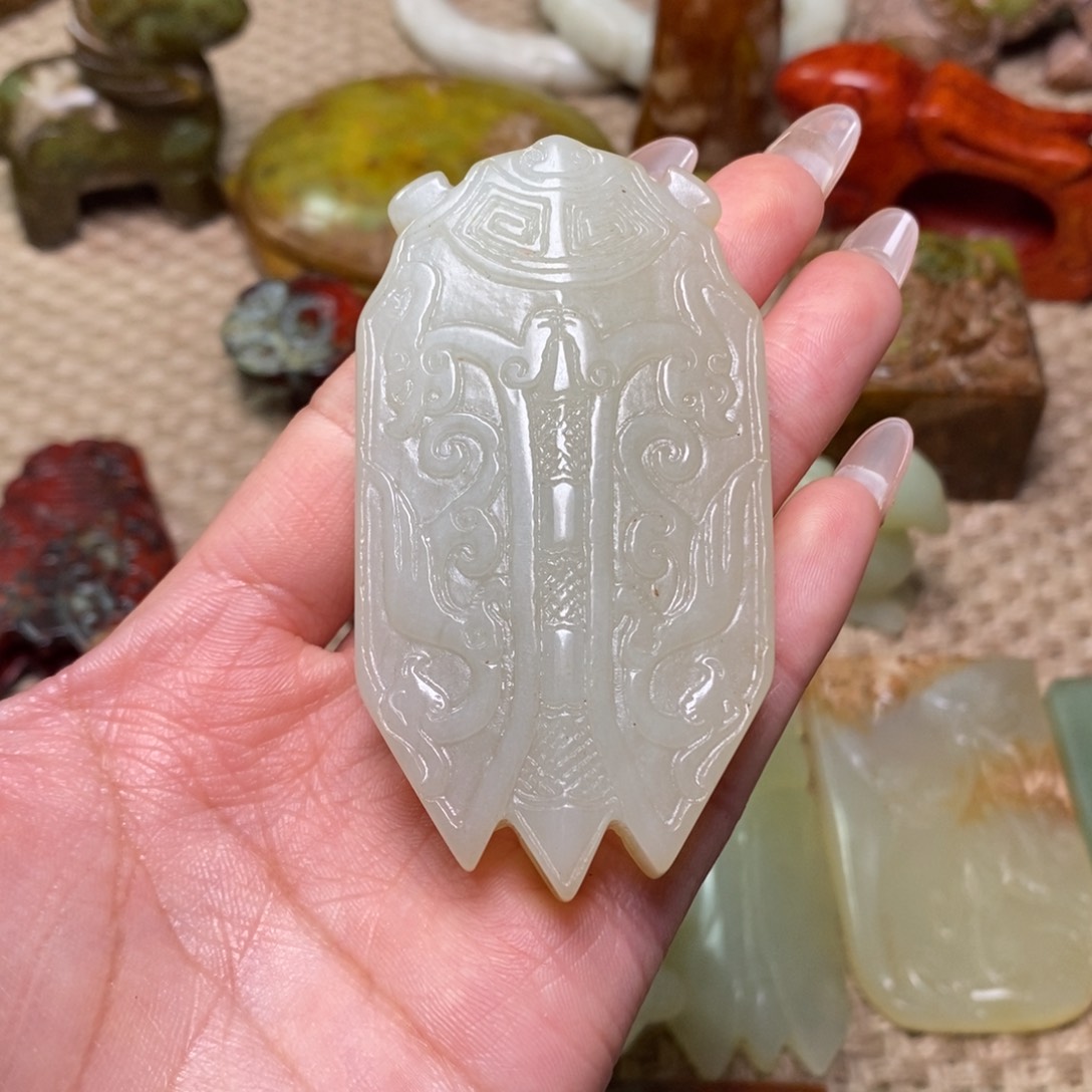 白玉菩提吊坠老*人白玉菩提白玉菩提摆件