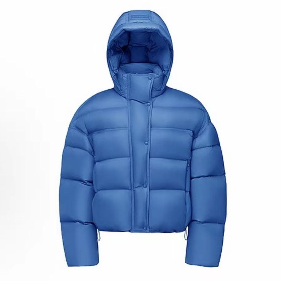 2025轻奢泡芙气质龟背90白鸭绒羽绒服女短款冬款新款