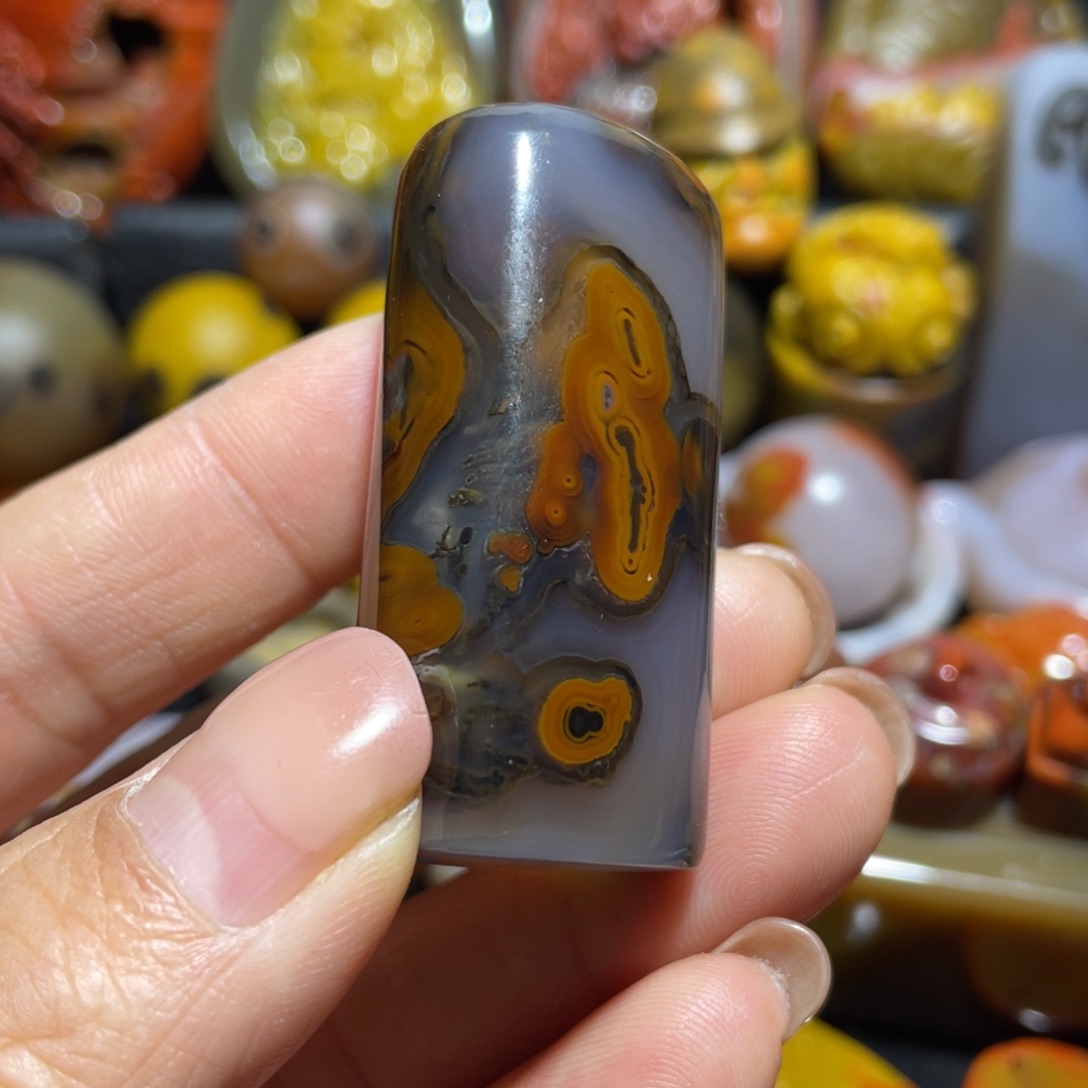 玛瑙/玉髓合金颈饰