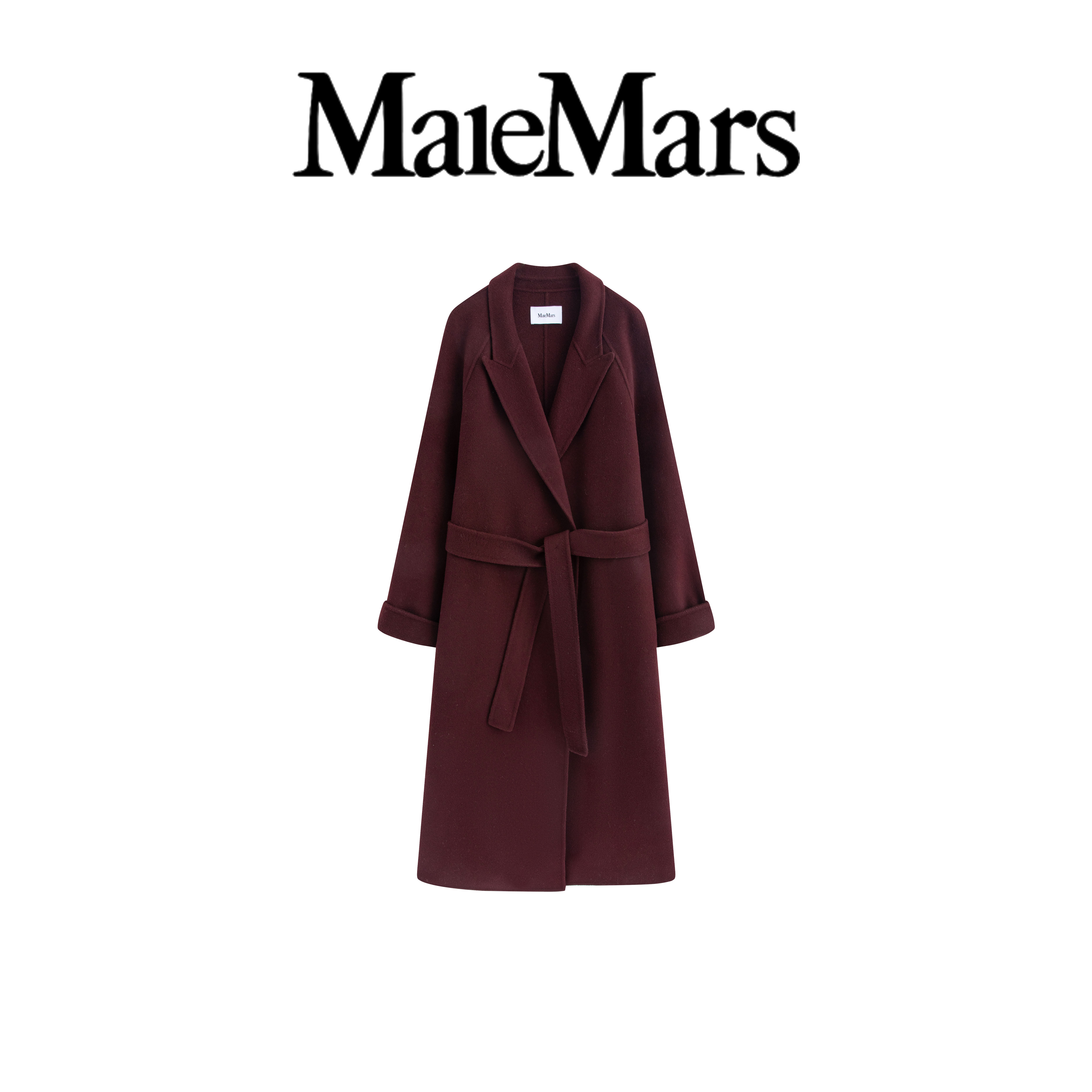 【曼哈顿】经典复古轻奢慵懒风女士时尚气质长款毛呢外套秋冬外套