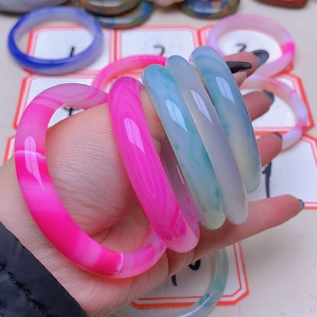 【闪购商品】未镶嵌玛瑙/玉髓珠宝半成品6***3