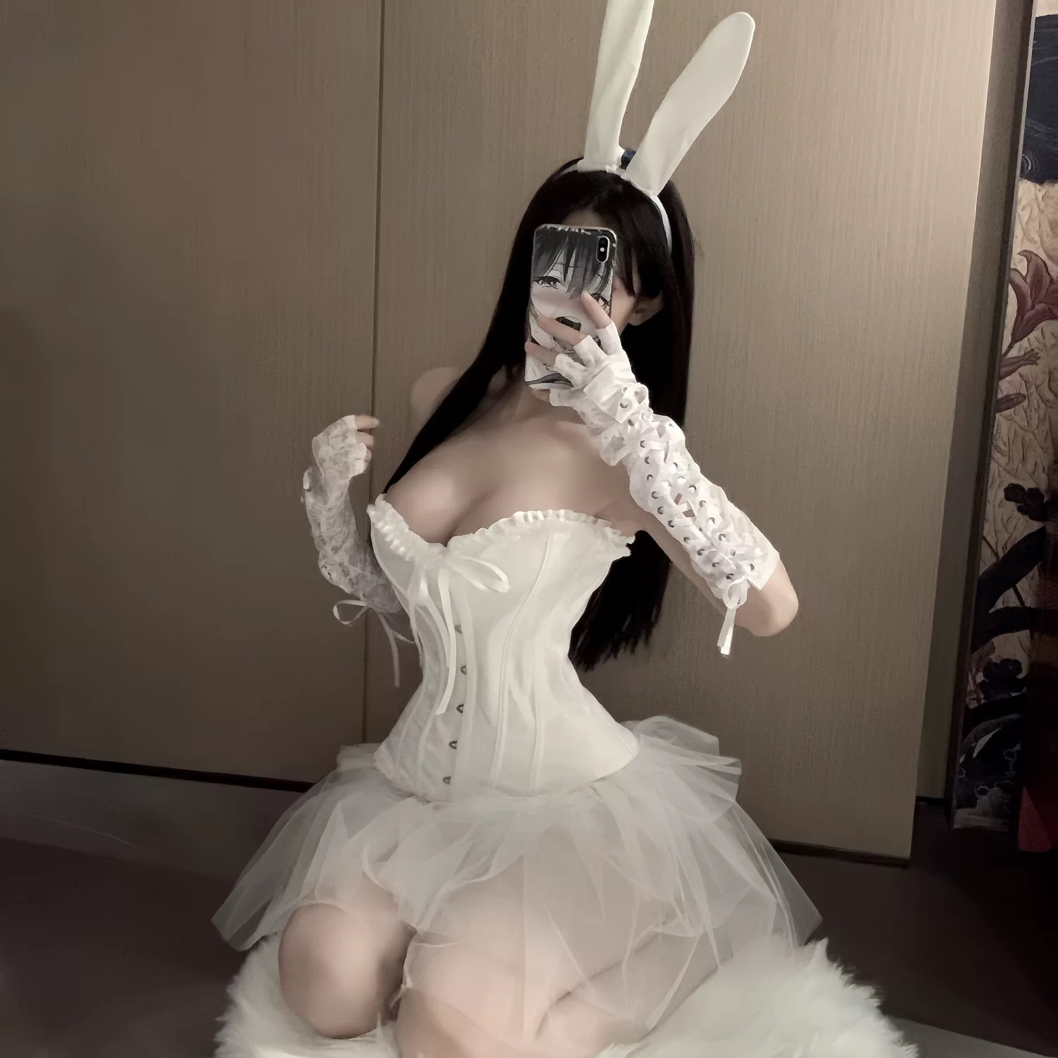 双生子星纯欲鱼骨胸衣万圣节性感辣妹束腰睡裙