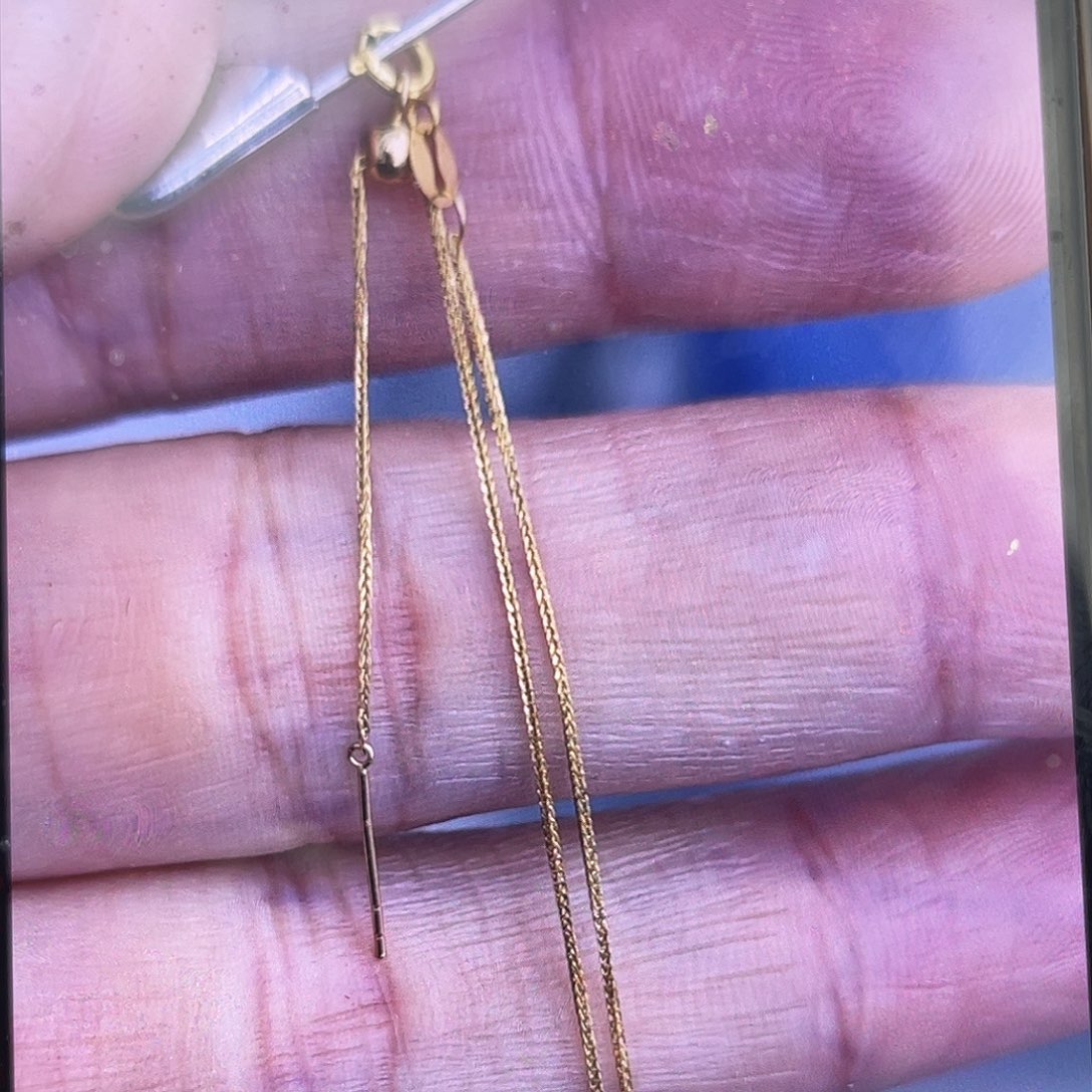 淡水珍珠颈饰18K金镶嵌