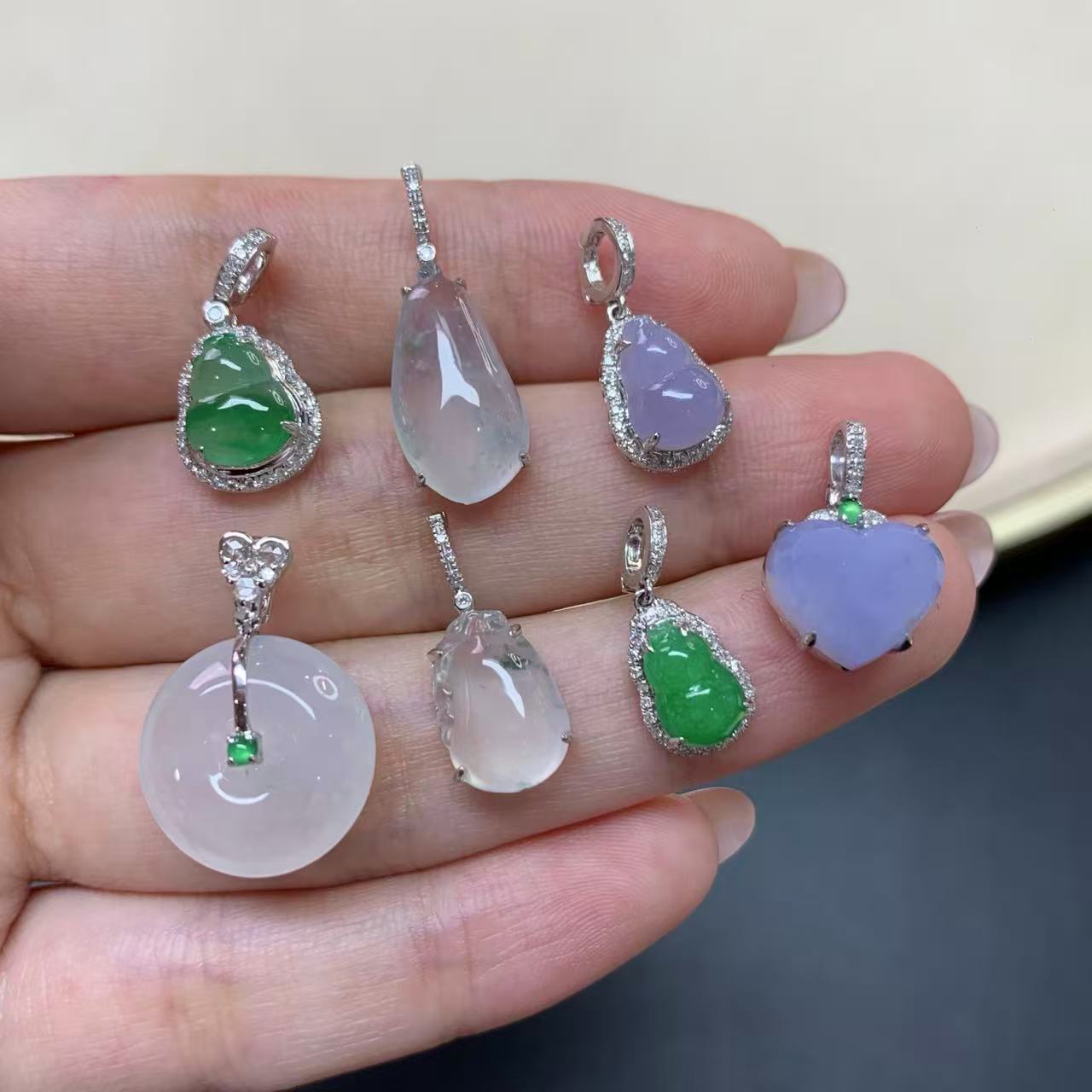 【小雪臻选】翡翠吊坠-18K金-|CXQ21多样性发其一|G04