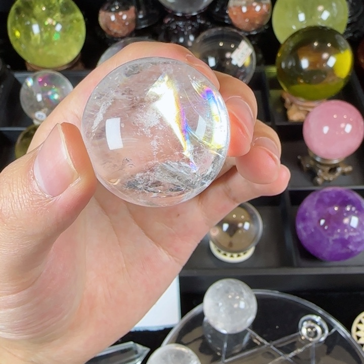 水晶天然水晶直径3.4厘米未镶嵌