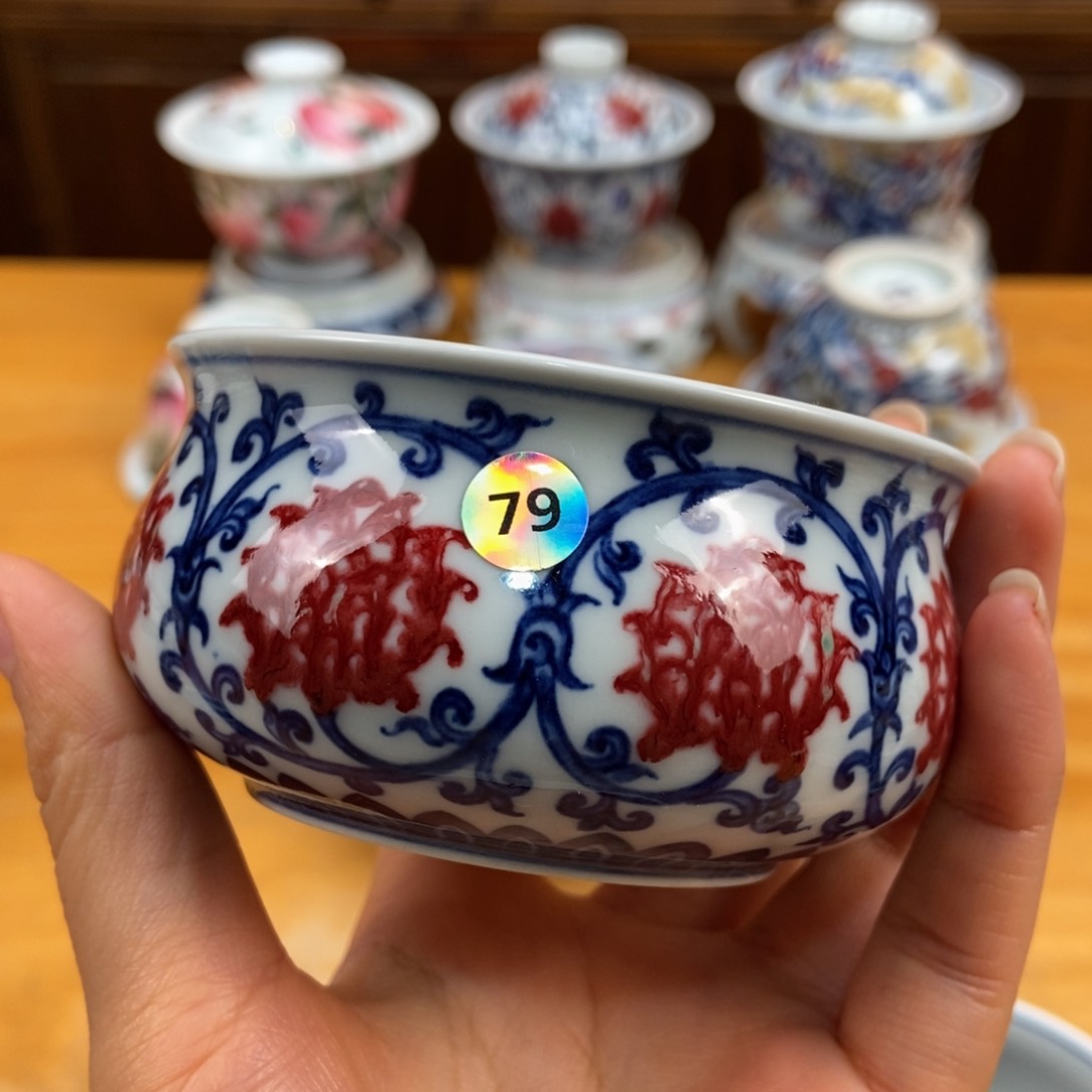 手绘现代茶具非古董