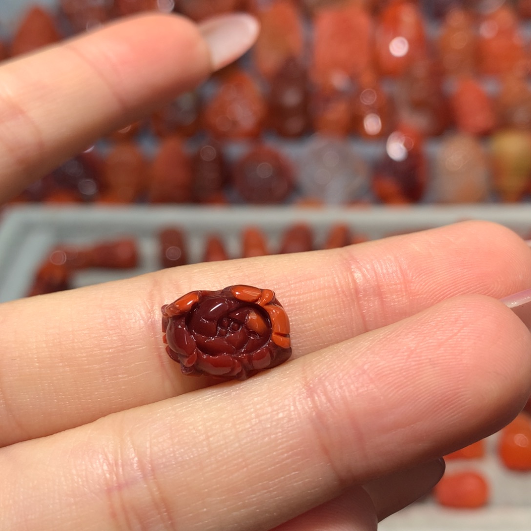 【闪购商品】未镶嵌花南红玛瑙藏*