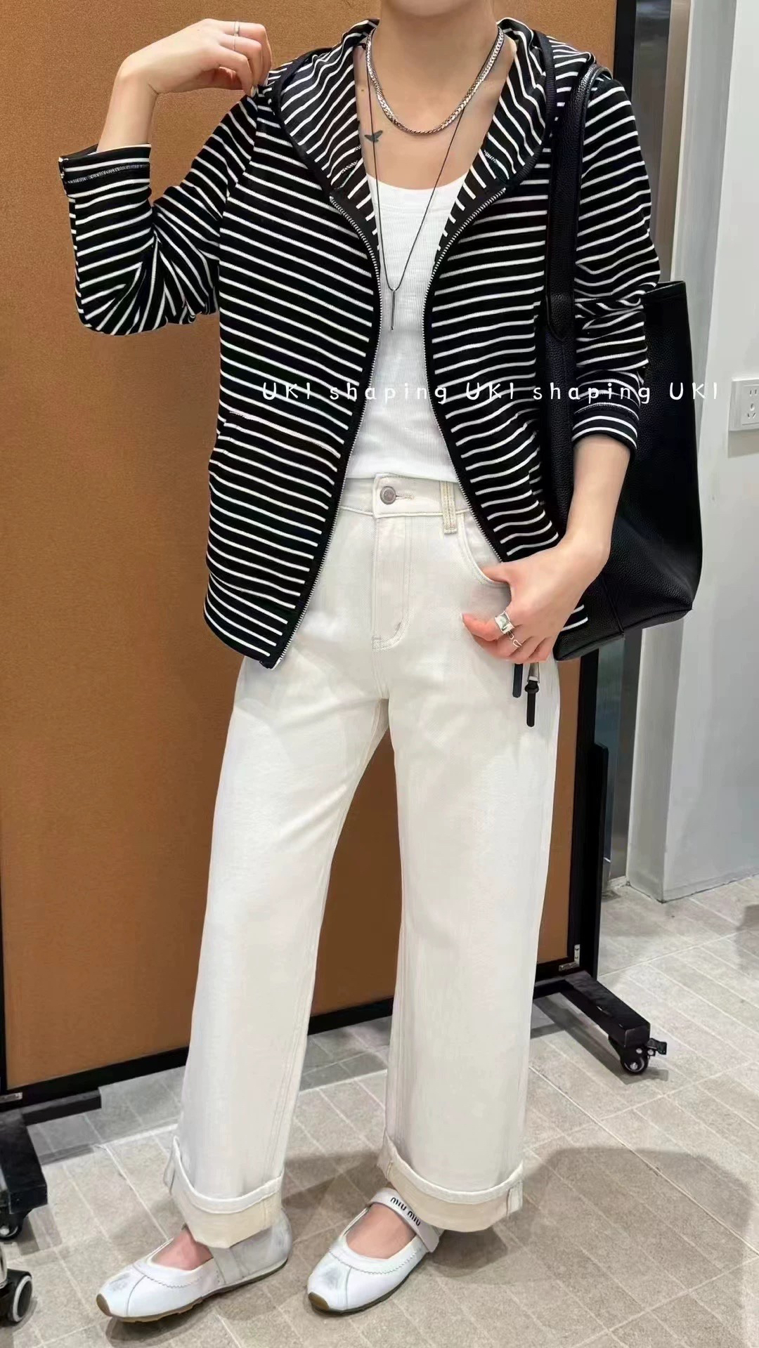 夏款九分奶奶裤卷边显瘦九分直筒裤