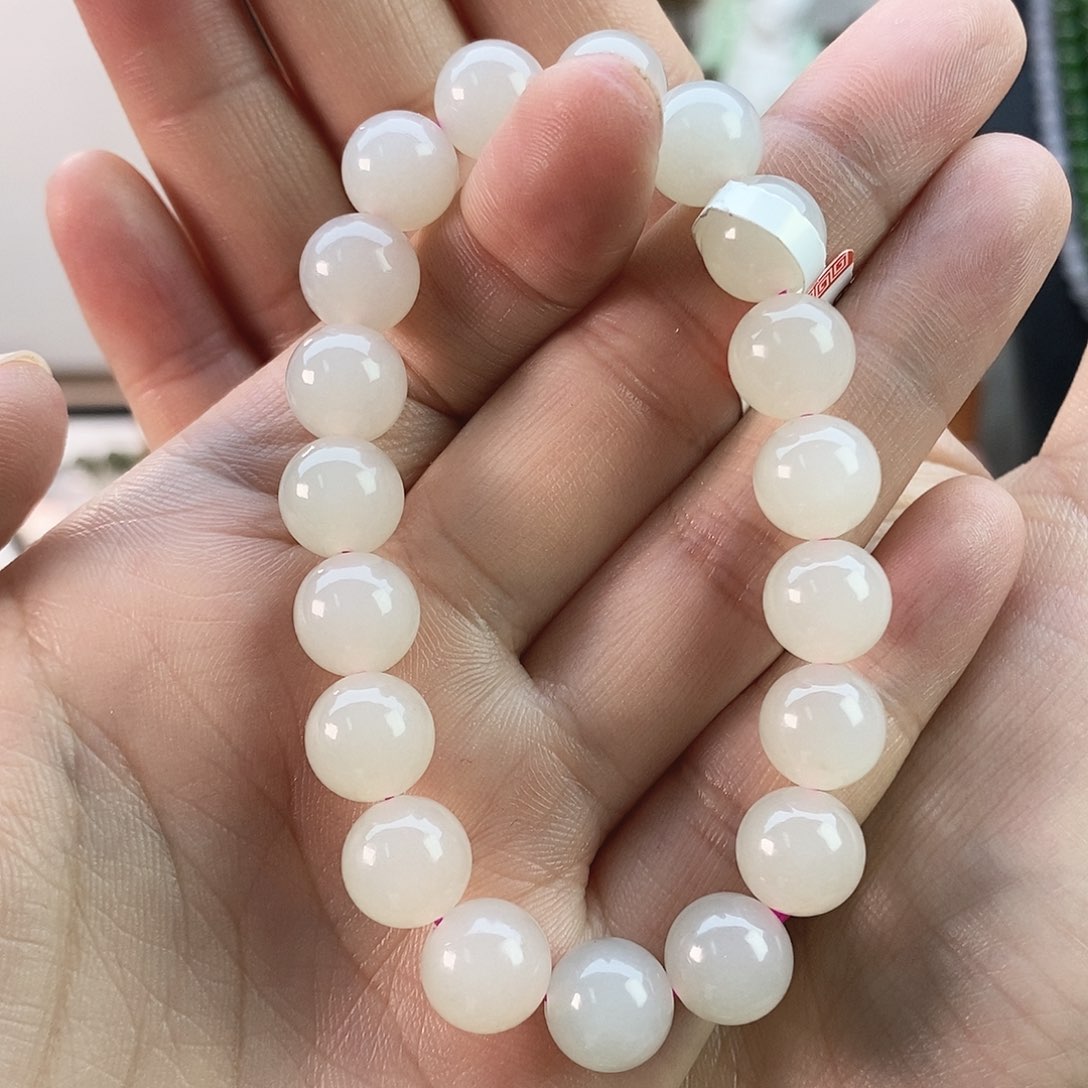 和田玉手串卡10未镶嵌