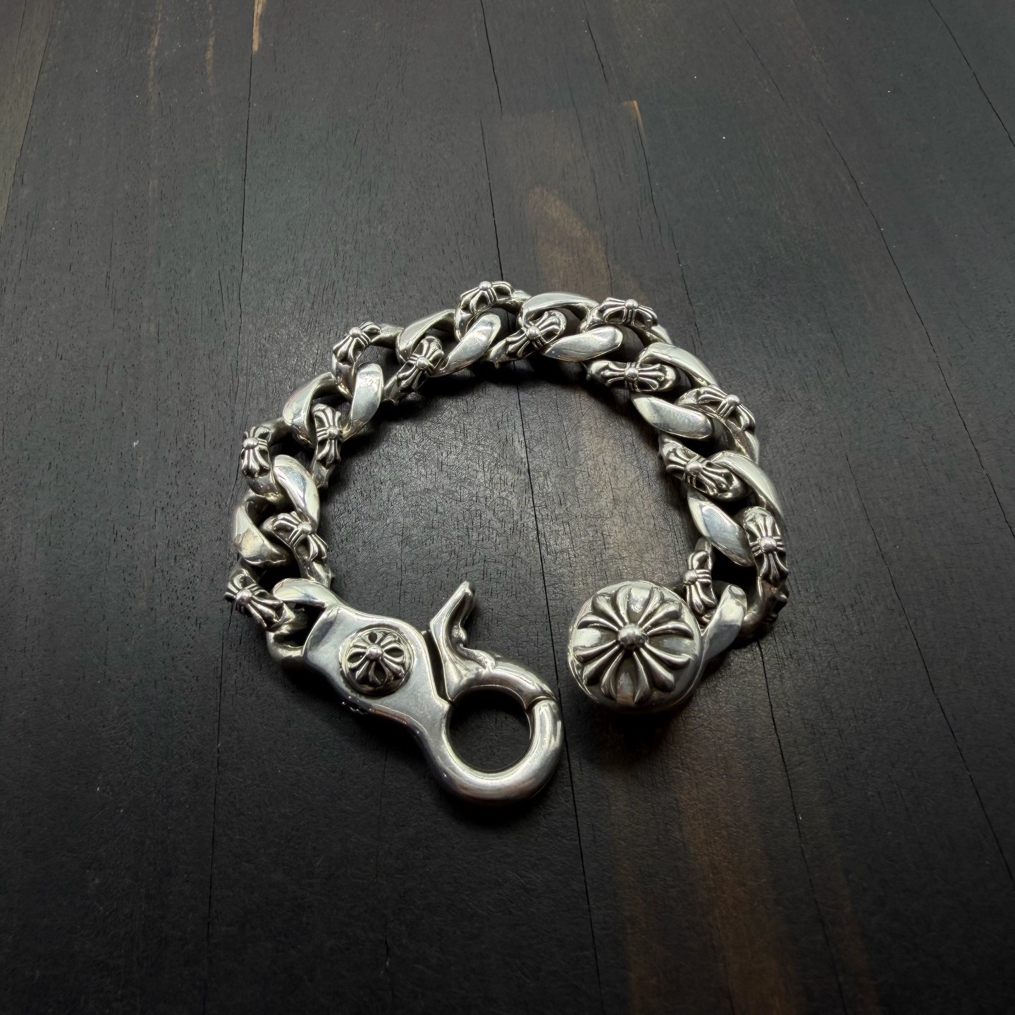 21.5cm Chrome Hearts 克罗心 龙虾扣古巴手链