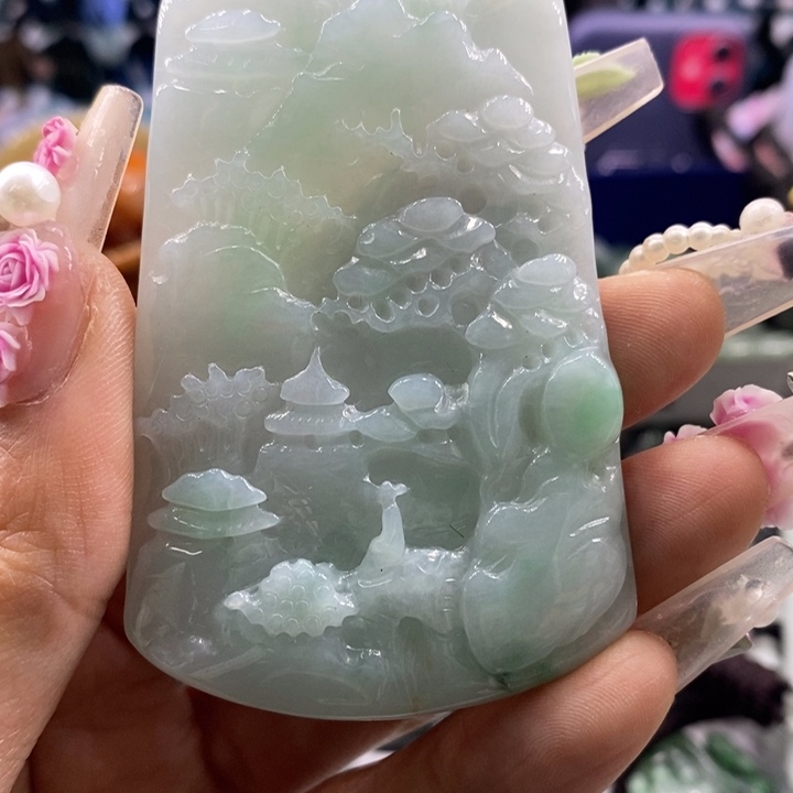 翡翠吊坠(不含链)未镶嵌木*638