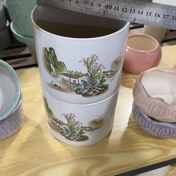 红陶陶瓷花盆凑12米包邮
