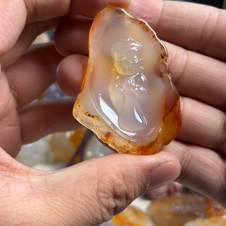 玛瑙/玉髓未镶嵌吊坠(不含链)