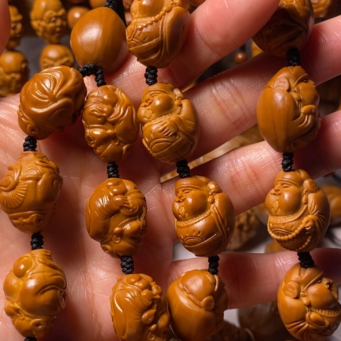 橄榄核手串/手链十八财神手持