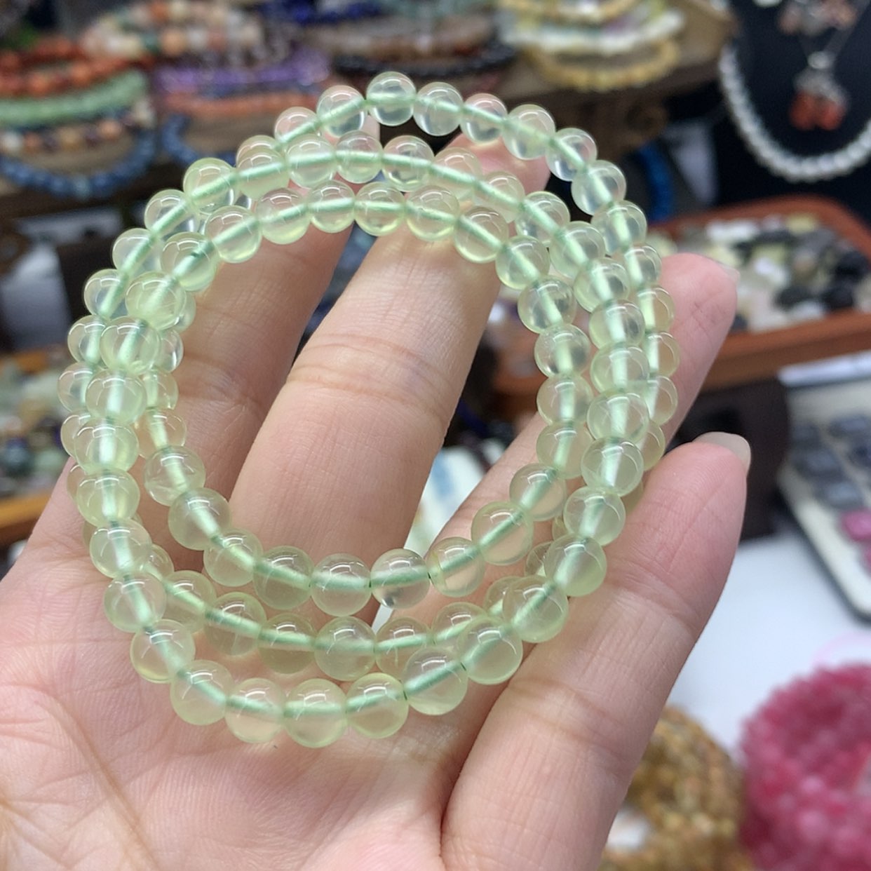 【闪购商品】葡萄石手串未镶嵌手串