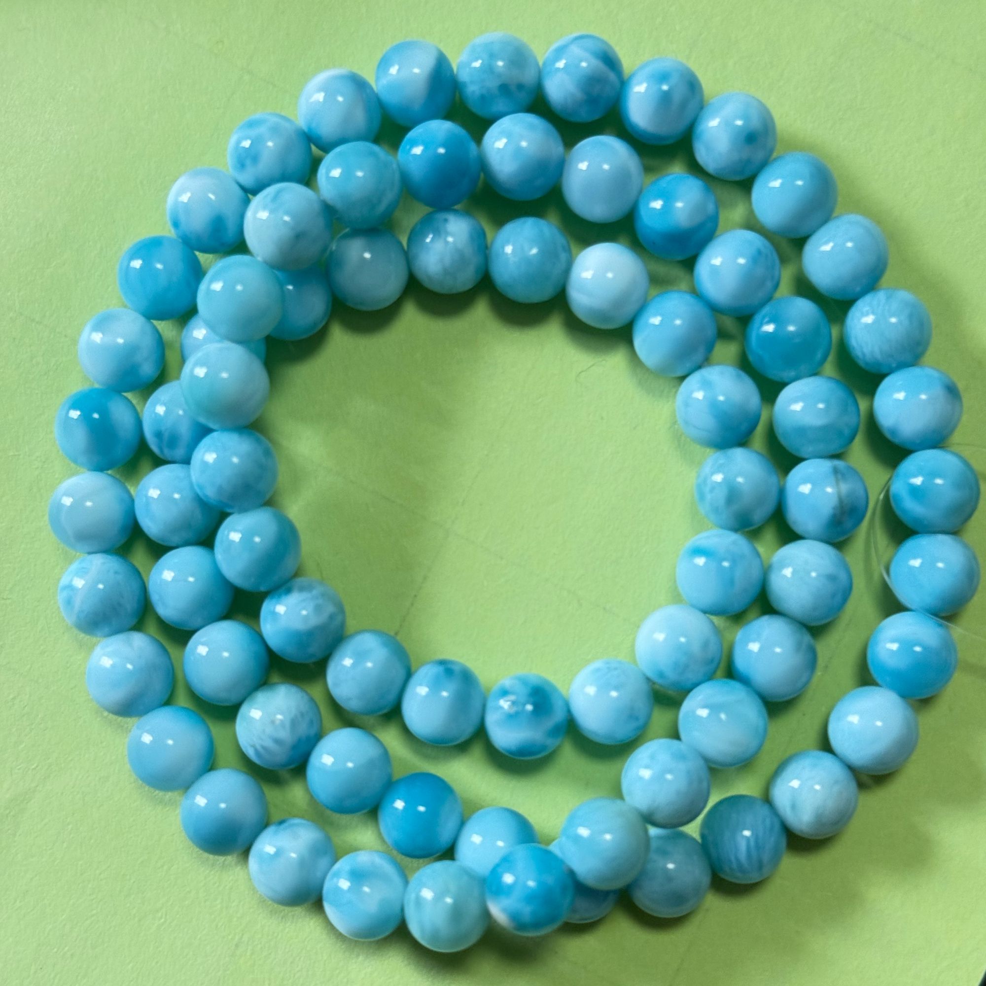 针钠钙石海纹石手串147